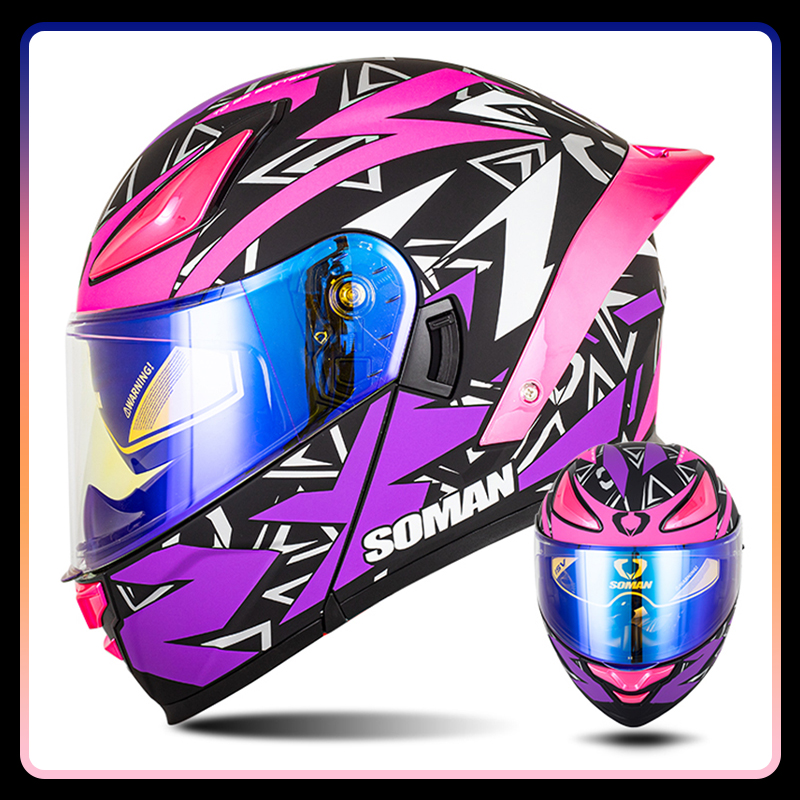 Modular Flip Up Motorcycle Helmet Dot Approved - DOT Approved Full Face Motorcycle Helmet