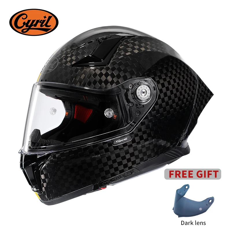 Unisex Lightweight Carbon Fibe - Carbon Fiber Lightweight Motorcycle Helmet ulasan dan harga