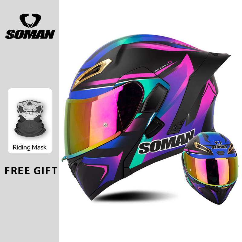Men's Motorcycle Helmet DOT Ap - Modular Flip Up Motorcycle Helmet Dot Approved ulasan dan harga