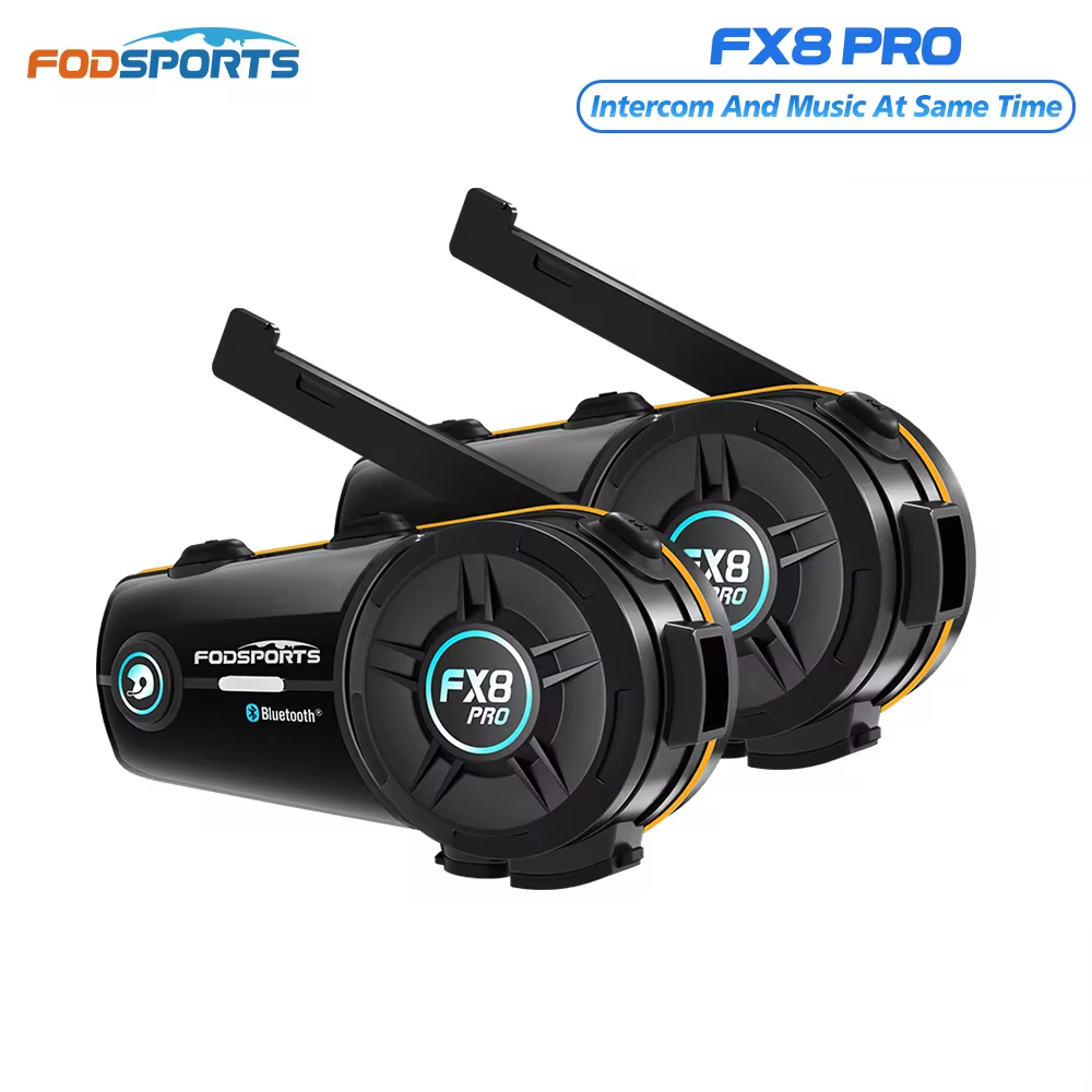 2pcs Fodsports FX8 Pro Motorcy - Universal Motorcycle Helmet Intercom Headset ulasan dan harga