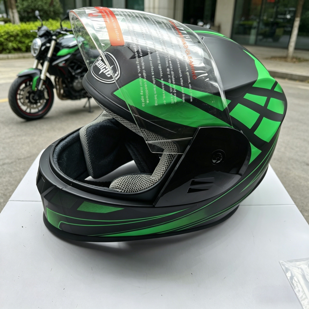 Men's Full Face Motorcycle Hel - Dual Visor Motorcycle Racing Helmet ulasan dan harga