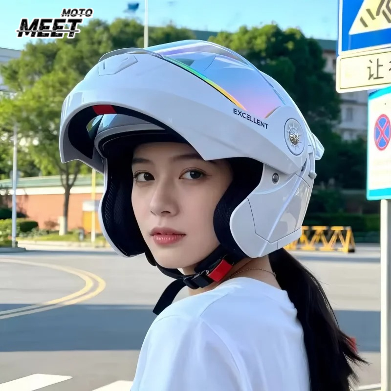 Four‑Season Modular Motorcycle - Motorcycle Helmet Inner Sun Visor Lens ulasan dan harga