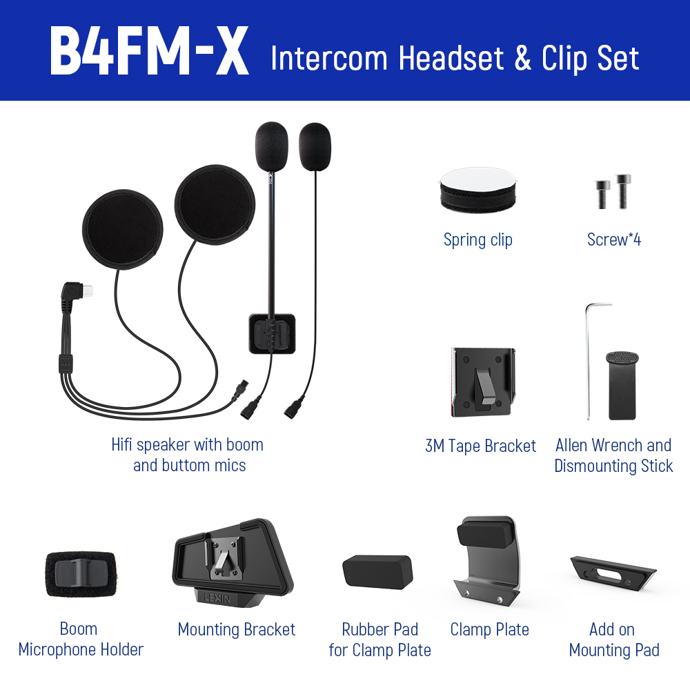 LEXIN LX-B4FM-X Intercom Heads - Full Face Motorcycle Helmet With Bluetooth ulasan dan harga