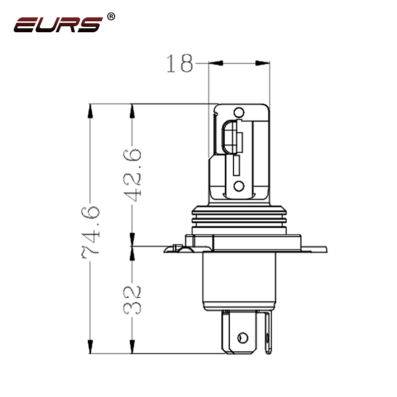 EURS H4 BA20D LED Headlight Fo - Universal Motorcycle Led Headlight Projector ulasan dan harga