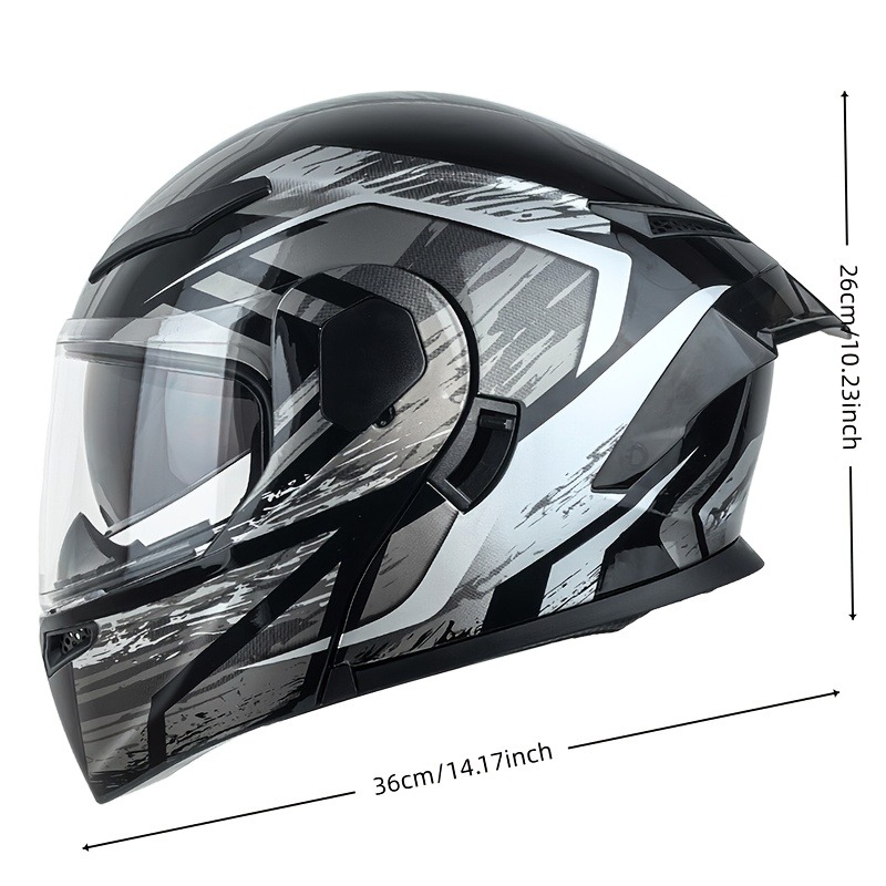 Dual Visor Modular Flip Up Mot - Modular Flip Up Motorcycle Helmet Dot Approved ulasan dan harga