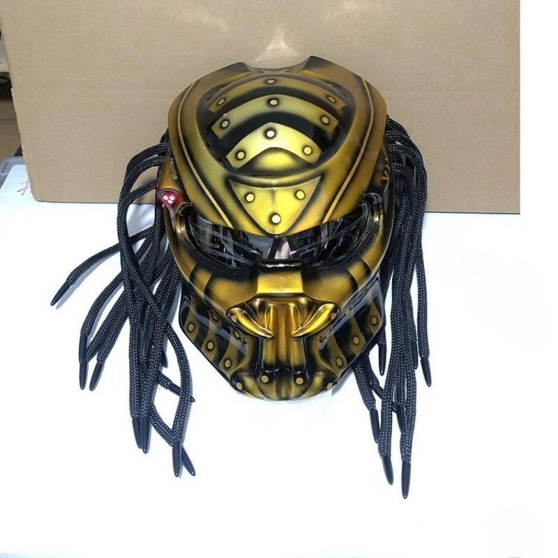 Racing Predator Warrior Full F - Custom Predator Motorcycle Helmet ulasan dan harga