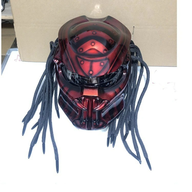 Racing Predator Warrior Full F - Custom Predator Motorcycle Helmet ulasan dan harga