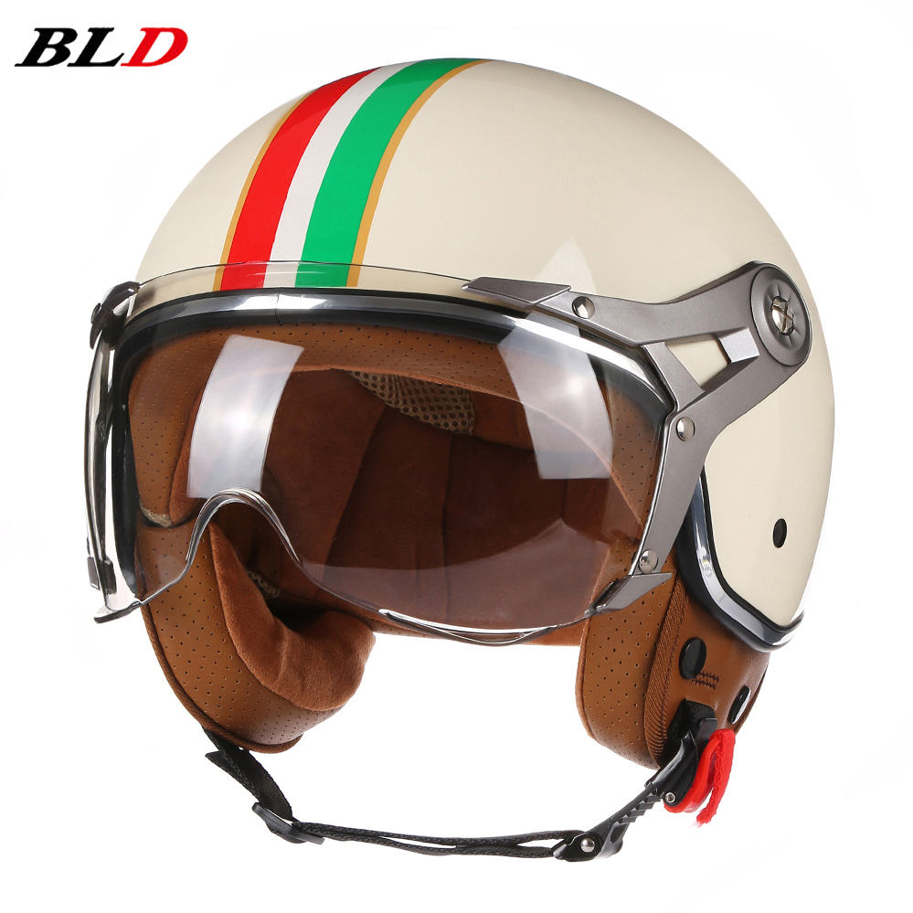 Vintage TT&COCASCOS Motorcycle - Vintage Open Face Retro Helmet ulasan dan harga