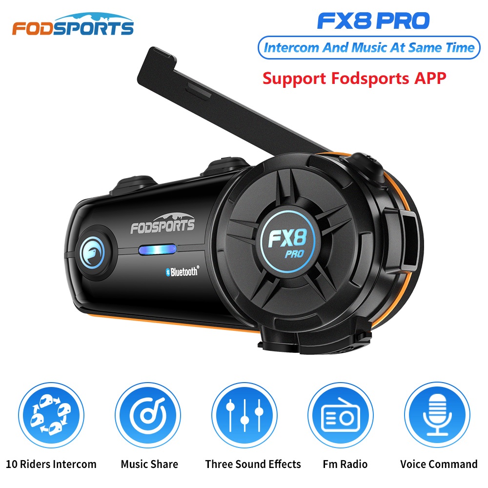 Fodsports FX8 Pro Motorcycle I - Universal Motorcycle Helmet Intercom Headset ulasan dan harga