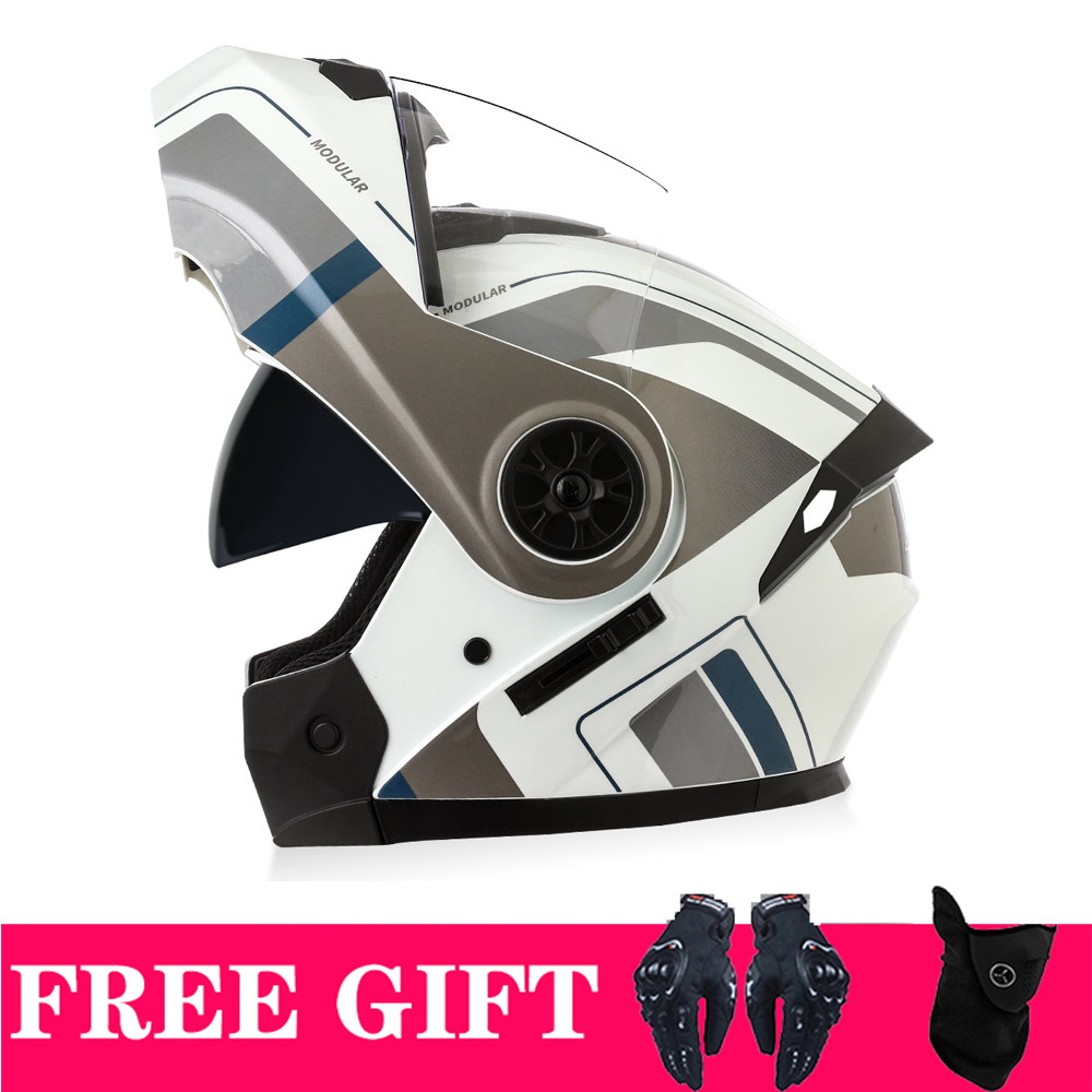 Double Visors Bluetooth Helmet - Full Face Motorcycle Helmet With Bluetooth ulasan dan harga
