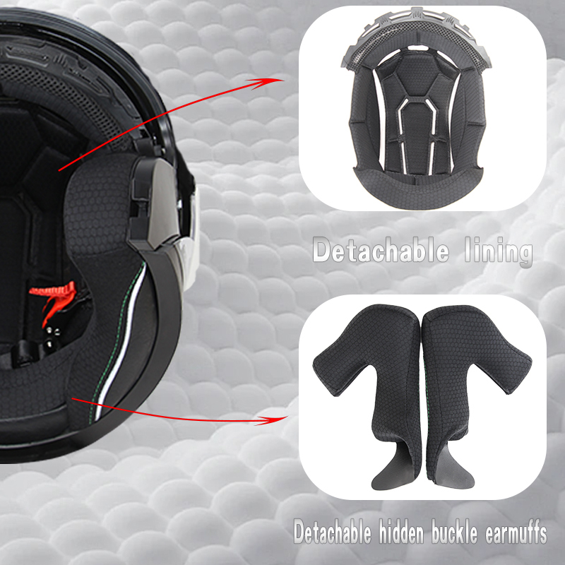 715 Motorcycle Dual Visor Flip - Dual Visor Motorcycle Racing Helmet ulasan dan harga