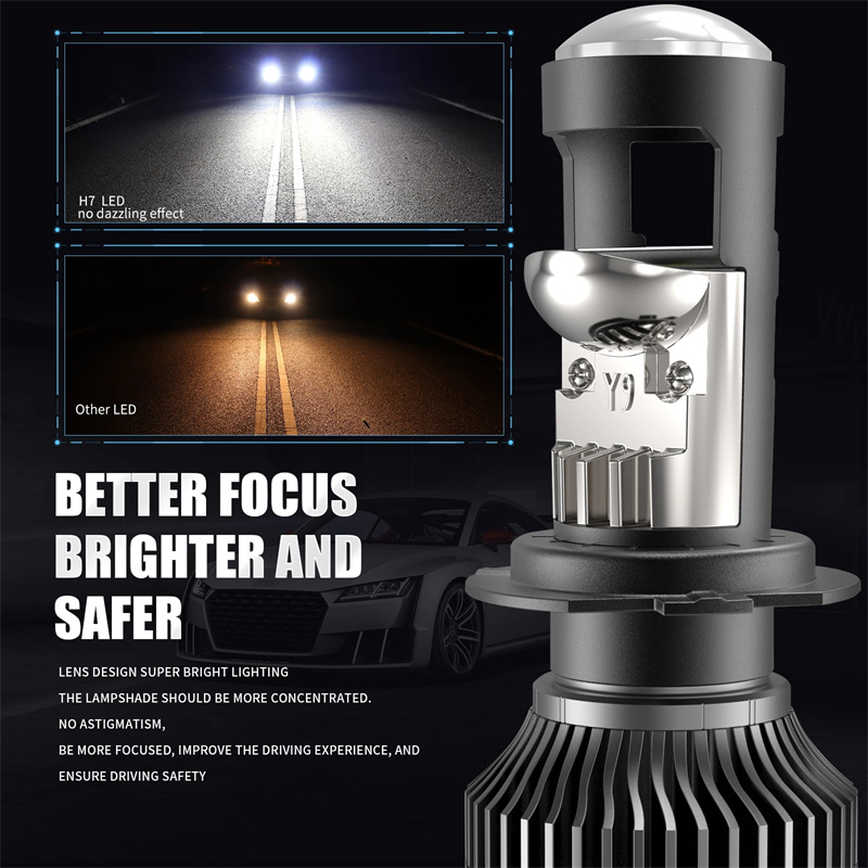 Car Headlight Mini Lens H4 H7  - Universal Motorcycle Led Headlight Projector ulasan dan harga