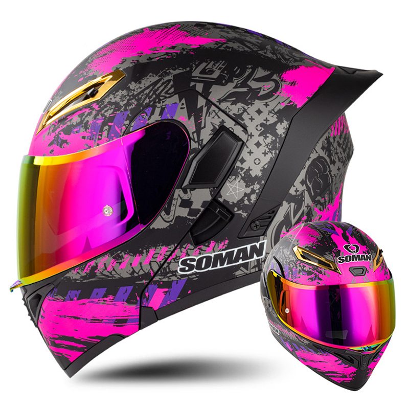 DOT Approved Men Motorcycle He - Modular Flip Up Motorcycle Helmet Dot Approved ulasan dan harga