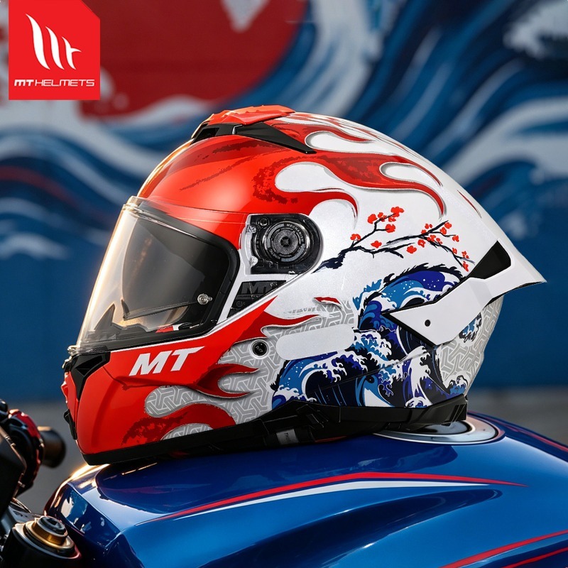 NEW MT Thunder 4SV Dual Visor  - Dual Visor Motorcycle Racing Helmet ulasan dan harga