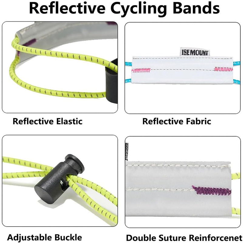 Reflective Cycling Pants Strap - Riding Gear ulasan dan harga