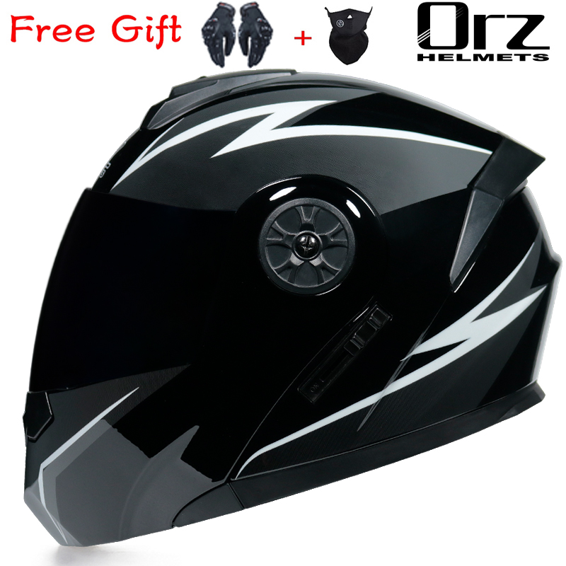ORZ-161 Latest DOT Approved Sa - Dual Visor Motorcycle Racing Helmet ulasan dan harga