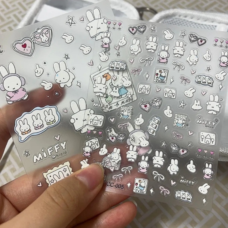 Miffy cartoon nail stickers an - Atv Parts ulasan dan harga