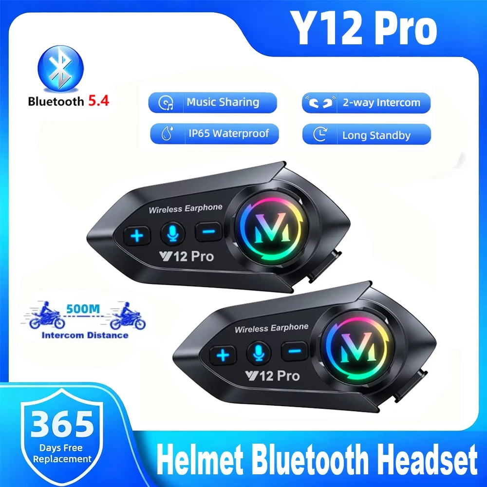 Y12 Pro Motorcycle Helmet Blue - Full Face Motorcycle Helmet With Bluetooth ulasan dan harga