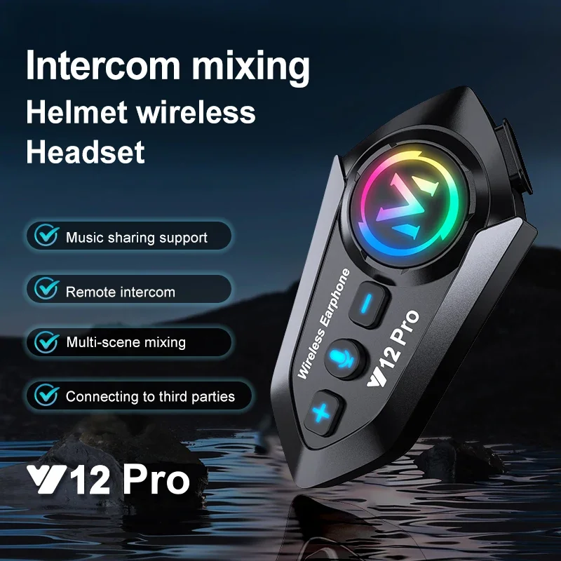 Y12 Pro Motorcycle Helmet Blue - Full Face Motorcycle Helmet With Bluetooth ulasan dan harga