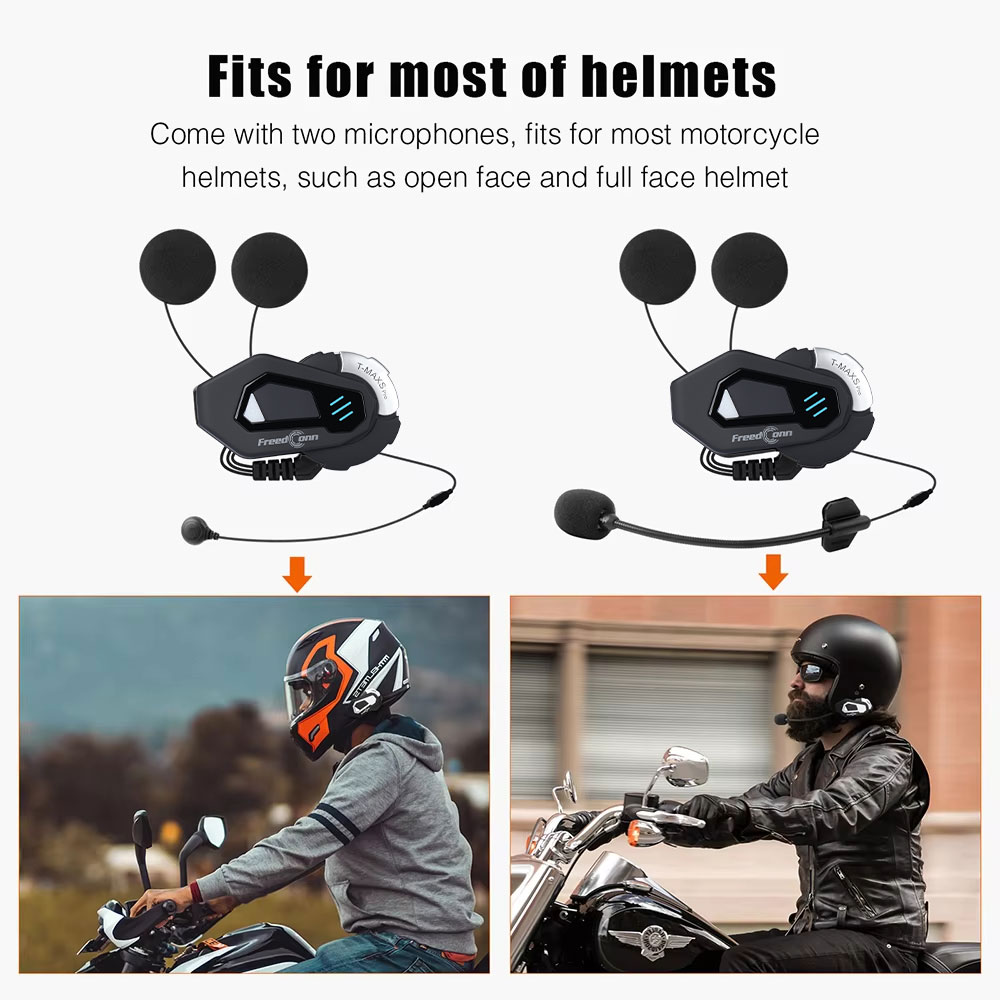 FreedConn T MAX S PRO Motorcyc - Universal Motorcycle Helmet Intercom Headset ulasan dan harga