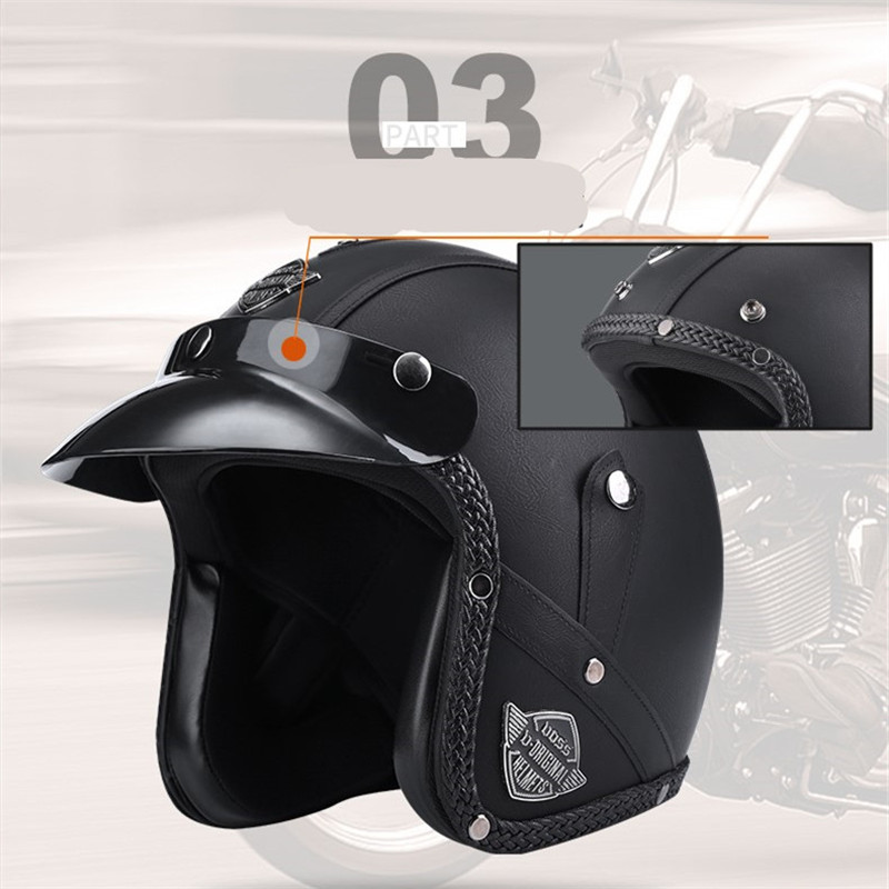 New Arrival Helmets Open Face  - Vintage Open Face Retro Helmet ulasan dan harga