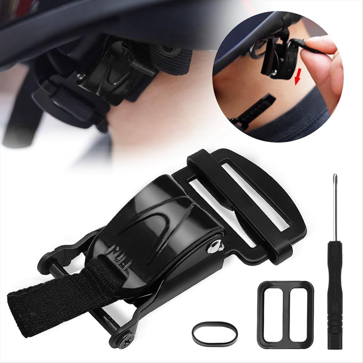 Compatible Helmet Quick Releas - Quick Release Buckle Motorcycle Helmet ulasan dan harga