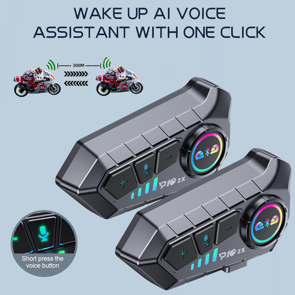 Y10 2x Motorcycle Intercom Blu - Universal Motorcycle Helmet Intercom Headset ulasan dan harga