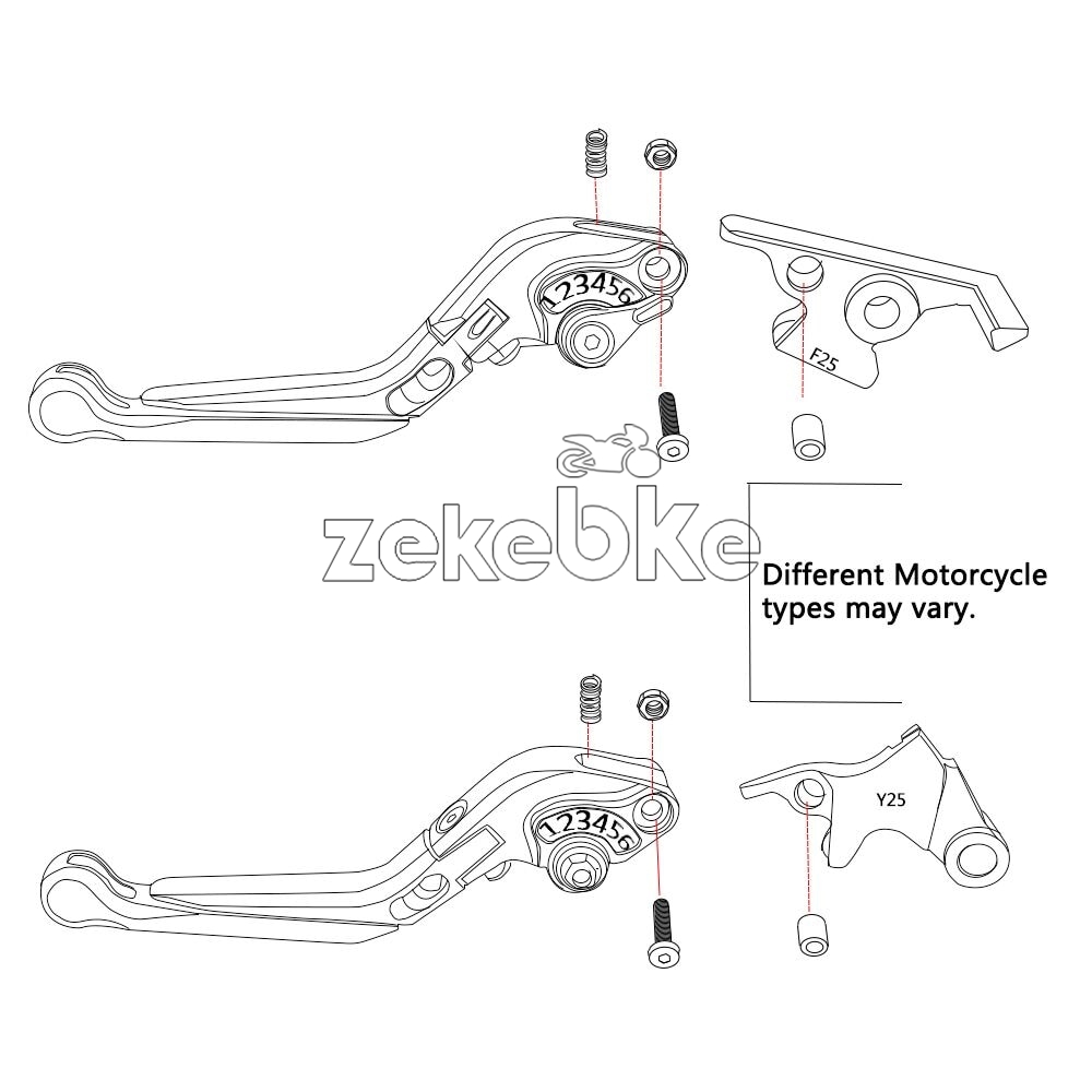 Motorcycle CNC Accessories Adj - Cnc Aluminum Adjustable Brake Clutch Levers ulasan dan harga