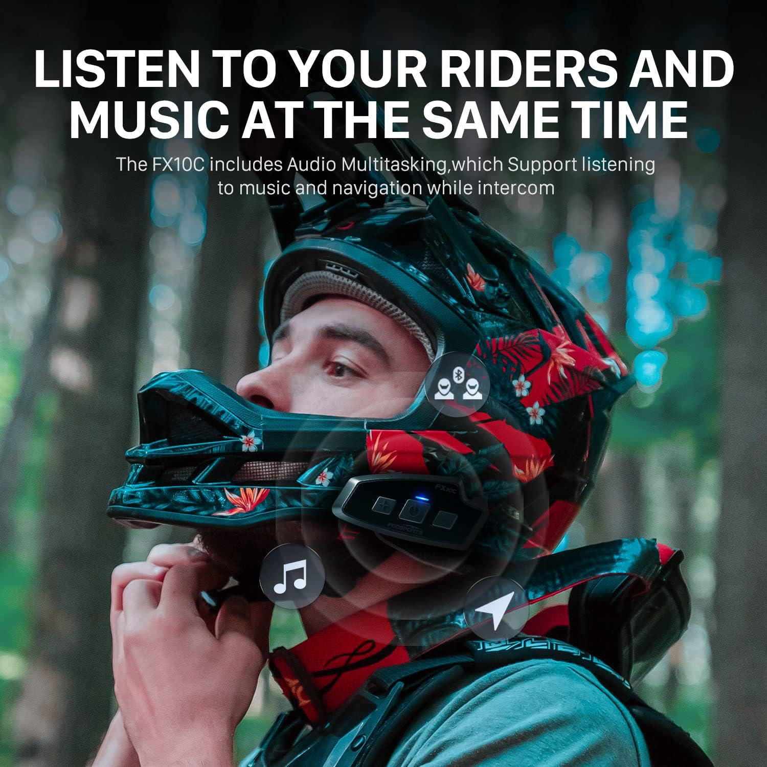 Fodsports FX 10C Motorcycle Me - Universal Motorcycle Helmet Intercom Headset ulasan dan harga