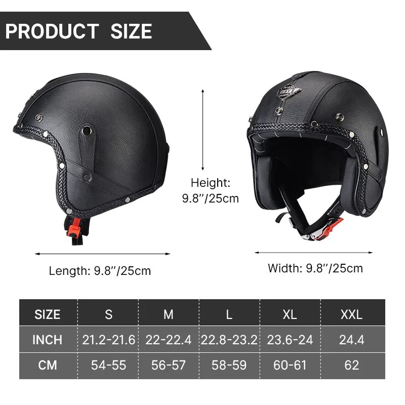 KAESE Classic Gray Cafe Retro  - Vintage Open Face Retro Helmet ulasan dan harga